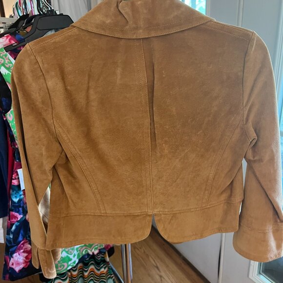 Worth Cropped Suede Jacket Size 0 - Picture 3 of 6